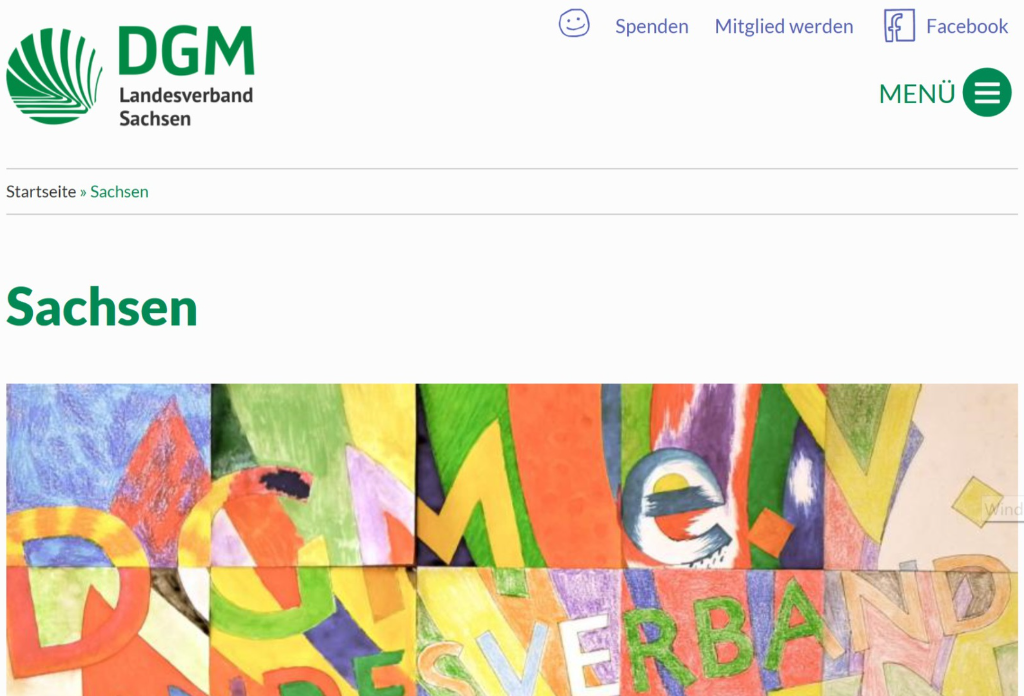 Logo und Link DGM Sachsen